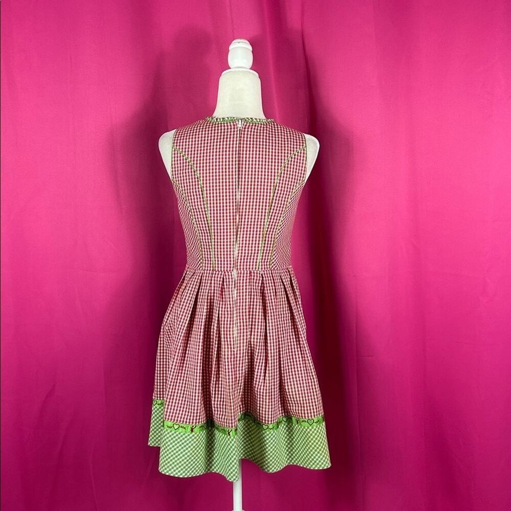 Spieth and Wensky checked deer and elk embroidered Austrian dirndl dress 40 M - Picture 3 of 9
